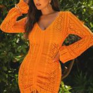Crochet dress/bathing suit cover up